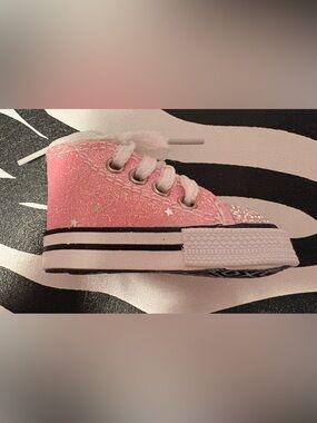 Pink Glitter Star Sneaker Keychain/backpack accessory